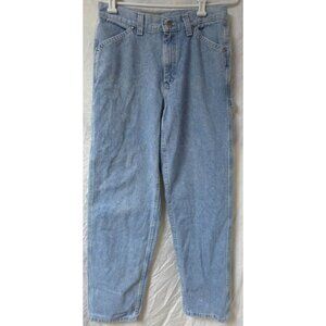 VTG Riveted Lee 10M Womens Baggy Y2K 90s Skater USA Cotton Carpenter Jeans 30x32